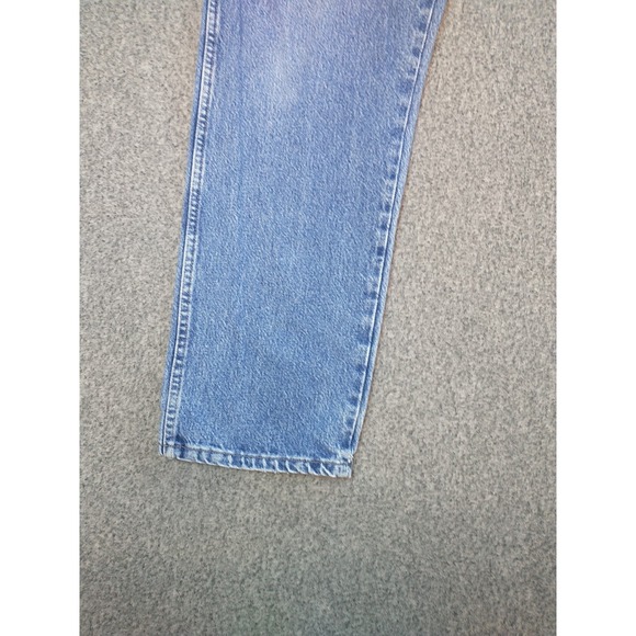Wrangler Denim Blue Jeans Men's Size 36x29 Straight Leg Light Wash 96501DS Faded - Picture 6 of 16